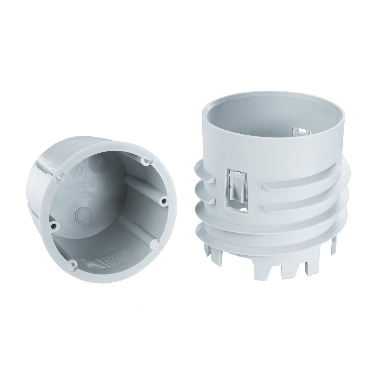 Комплект малой одиночной герметичной коробки для утепленного фасада со сверлом KEFZ 80_KB.